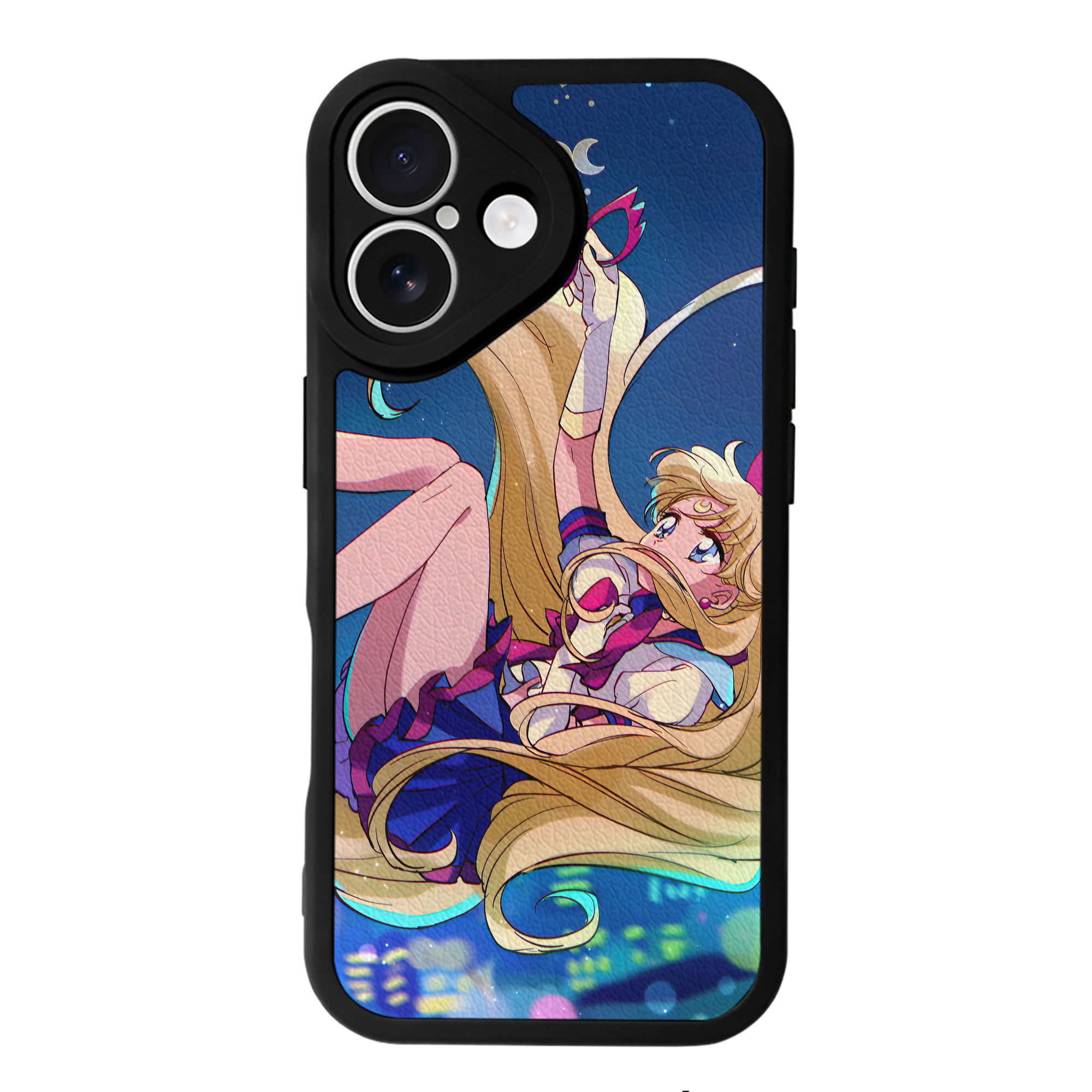 （画像用） 美少女戦士セーラームーン Sailor Moon 【iPhone 16シリーズ対応】シリコンスマホケース（レザー調） 材質：シリコン
